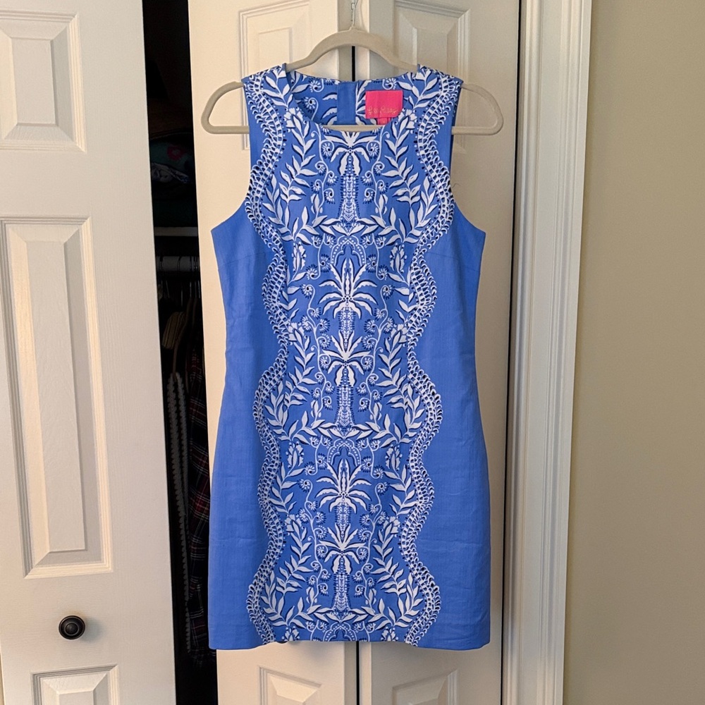 Lilly Pulitzer Blue and White Mini Dress